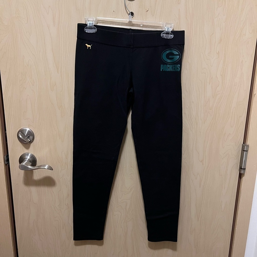 VS pink greenbay packers leggings